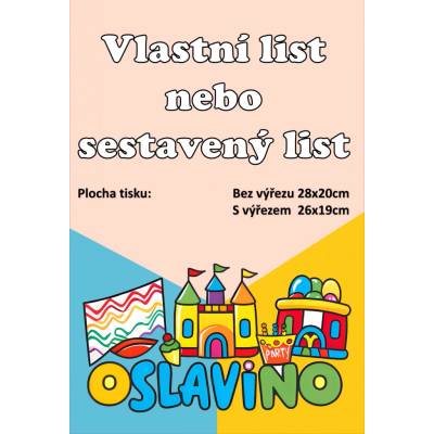 Vlastní-sestavený tisk A4 Materiál: Fondánový list – Hledejceny.cz