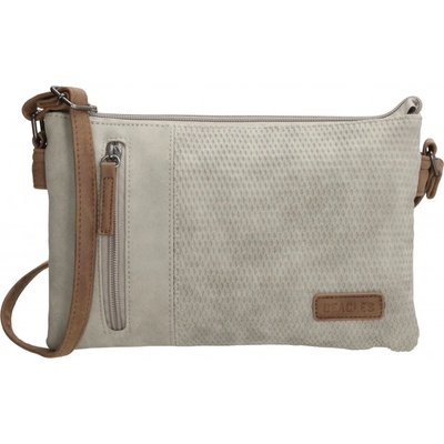 Beagles Brunete menšia crossbody taška svetlo sivá