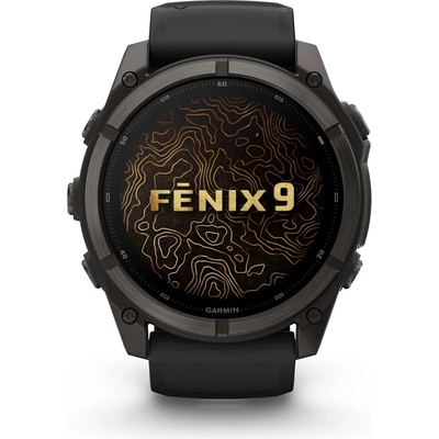 Garmin fenix 9 - 51mm, AMOLED, Sapphire, Carbon DLC Titanium, Black band 010-04763-11