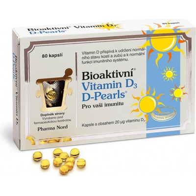 Bioaktivní Vitamin D3 D-Pearls 38 mcg 80 kapslí