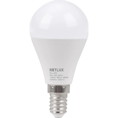Retlux RLL 635 G45 E14 miniG 8W WW D