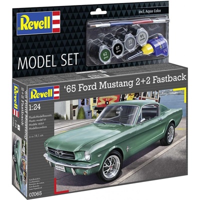 REVELL ModelSet auto 67065 1965 Ford Mustang 2+2 Fastback 1:24