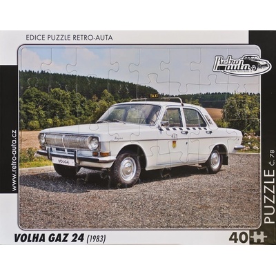 Retro-Auta č. 78 VOLHA GAZ 24 1983 40 dílků