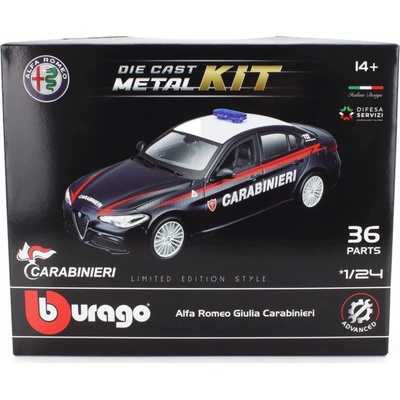 Bburago Alfa Romeo Giulia Carabinieri 2016 1:24
