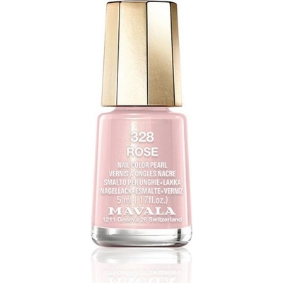 Mavala Mini color lak na nechty 328 Rose bledoružový s kovovou perleťou 5 ml
