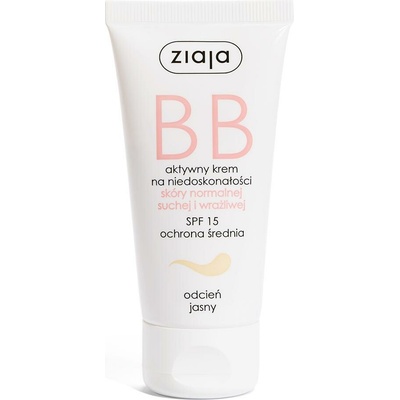Ziaja BB Cream Normal and Dry Skin bb krém pro normální a suchou pleť SPF15 Light 50 ml – Hledejceny.cz