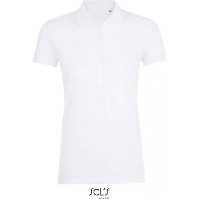 SOL's Collection Polokošile Phoenix Women elastické krátký rukáv dámské COT-25170900102 Bílá