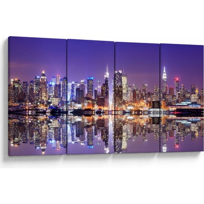 Obraz Manhattanu, štvordielne 160x80 cm
