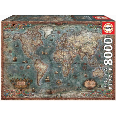 Educa Historická mapa světa 8000 dielov