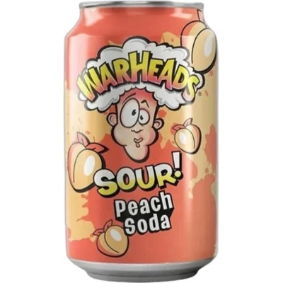 Warheads sycený nápoj s příchutí broskve 330 ml