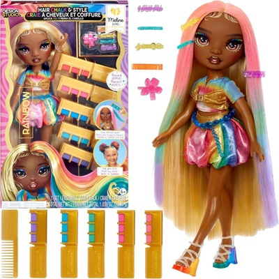 MGA Rainbow High Hair Chalk Style Meline Luxe Sada na Barvení Vlasů
