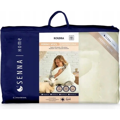 Inter-Widex prešívaný Luxusná celoročná prikrývka s ovčou vlnou Merino 135x200