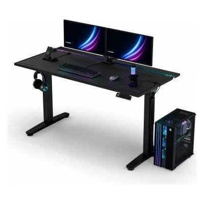 Ultradesk VORTEX 140,5x70cm černý UD-VOR-BA/BB