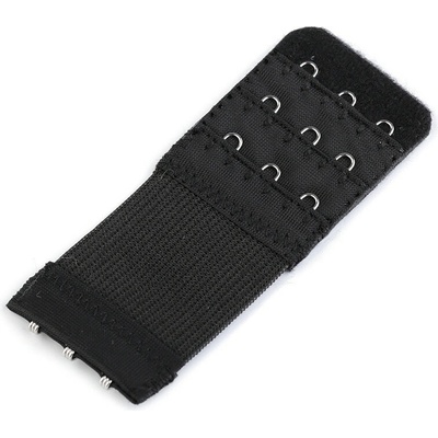 Prodloužení obvodu podprsenky šíře 40 mm trojřadé - černá
