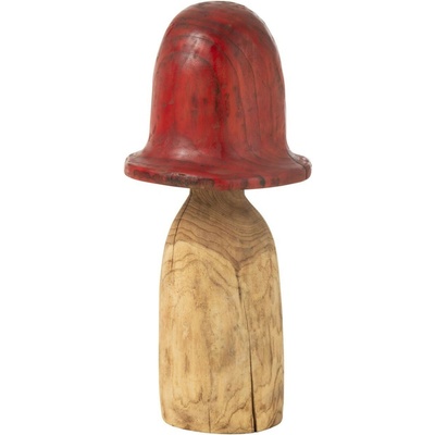 Přírodní dřevěná dekorace houba Mushroom XL - Ø 35*70 cm - J-Line by Jolipa